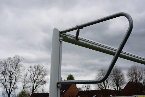 Standard Net Stanchions with Brace for Aluminium Goals