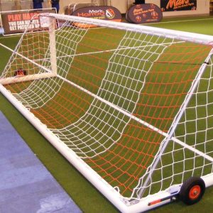 Premium 12 x 4 Self Weighted EasyLift Football Goal Package, 12x4ft Easylift Portable Goals - Self Weighted Aluminium Package