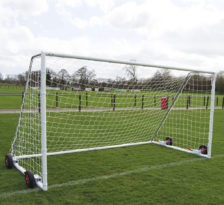 60mm Heavy Duty Easy Lift Freestanding 12 x 6 Football Goal Front