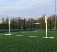 Multi-Use Portable Volleyball/Football Tennis Net and Posts, Head Tennis Freestanding Posts