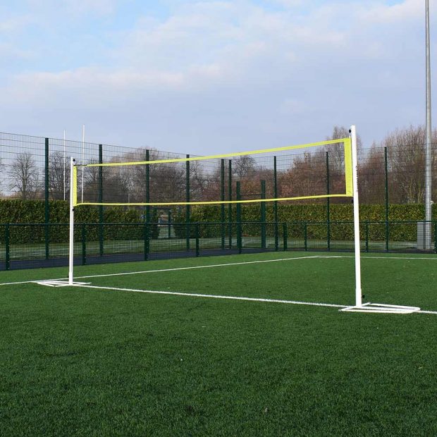 Multi-Use Portable Volleyball/Football Tennis Net and Posts, Head Tennis Freestanding Posts