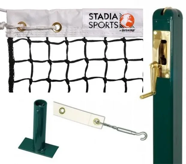 Socketed Square Tournament Tennis Post Package, Socketed Square Match Tennis Post Package, Square Match Tennis Post Package - Steel - Socketed, Square Tournament Tennis Post Package, Square Club Tennis Post Package - Steel - Socketed