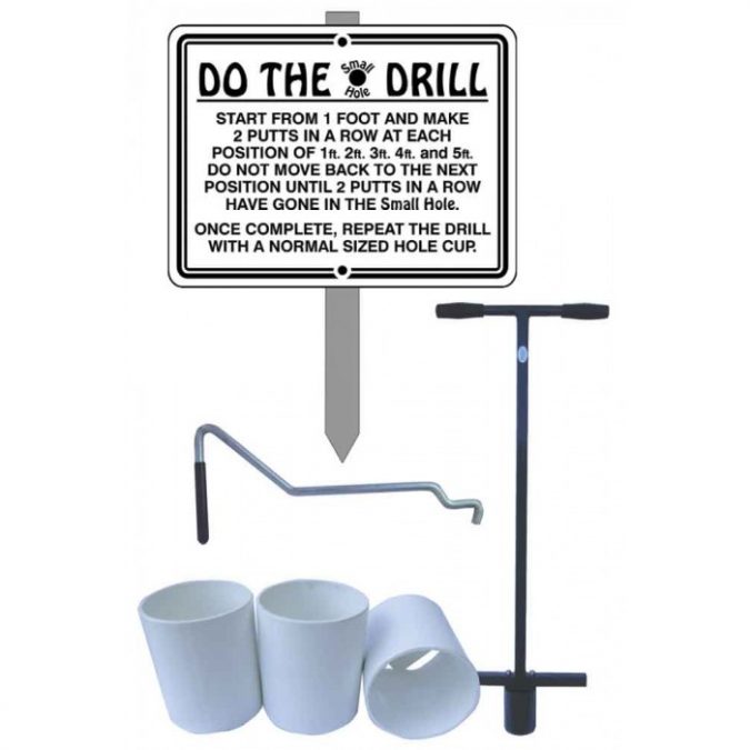 Practice Putting Area. Sign Small hole Practice Putting System - Stadia Sports