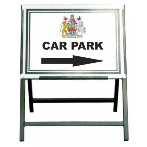 Folding Frame For Removable Signs