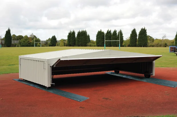 Pole Vault Landing Area Mobile Covers, High Jump Landing Area Mobile Covers, Mobile Covers for High Jumps