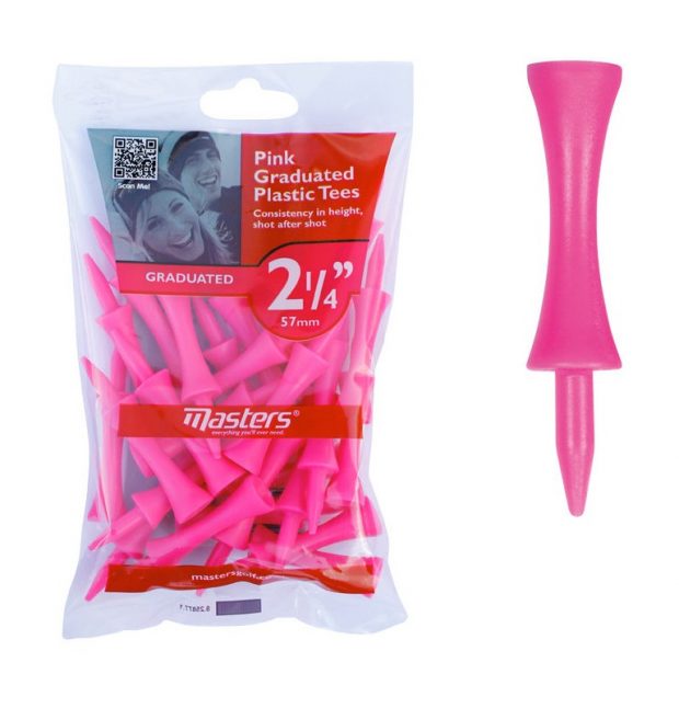Masters Plastic Graduated Tees, Pink Plastic Graduated Tees