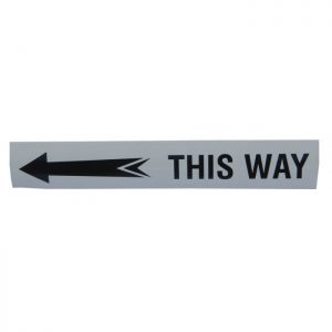 25cm Length TStrip - White With Lettering - Pack of 30