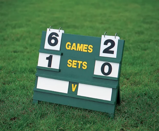 Wooden Tennis Scoreboard