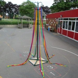 Maypole with weighted base